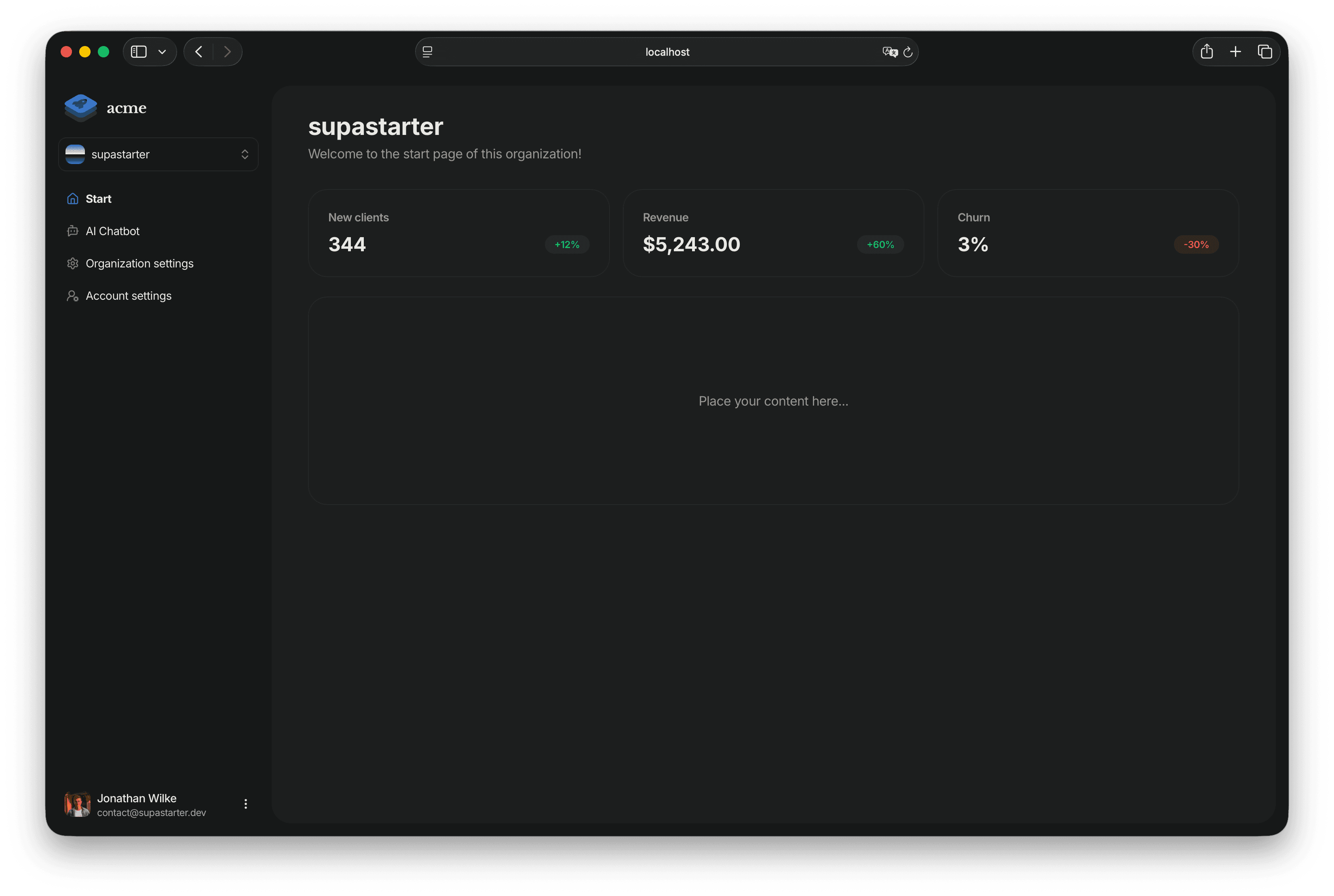 Our application